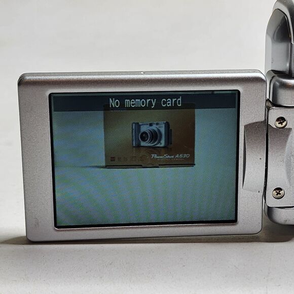 Canon PowerShot A630 8MP Digital Camera Silver 4x Zoom Box Manuals Works Clean - Picture 14 of 16